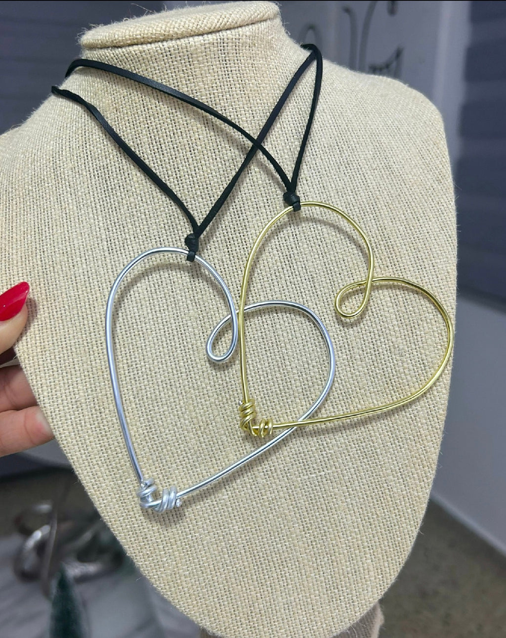 String Heart Necklace