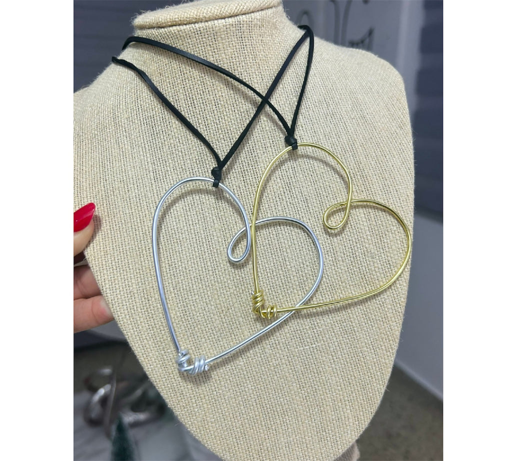 String Heart Necklace