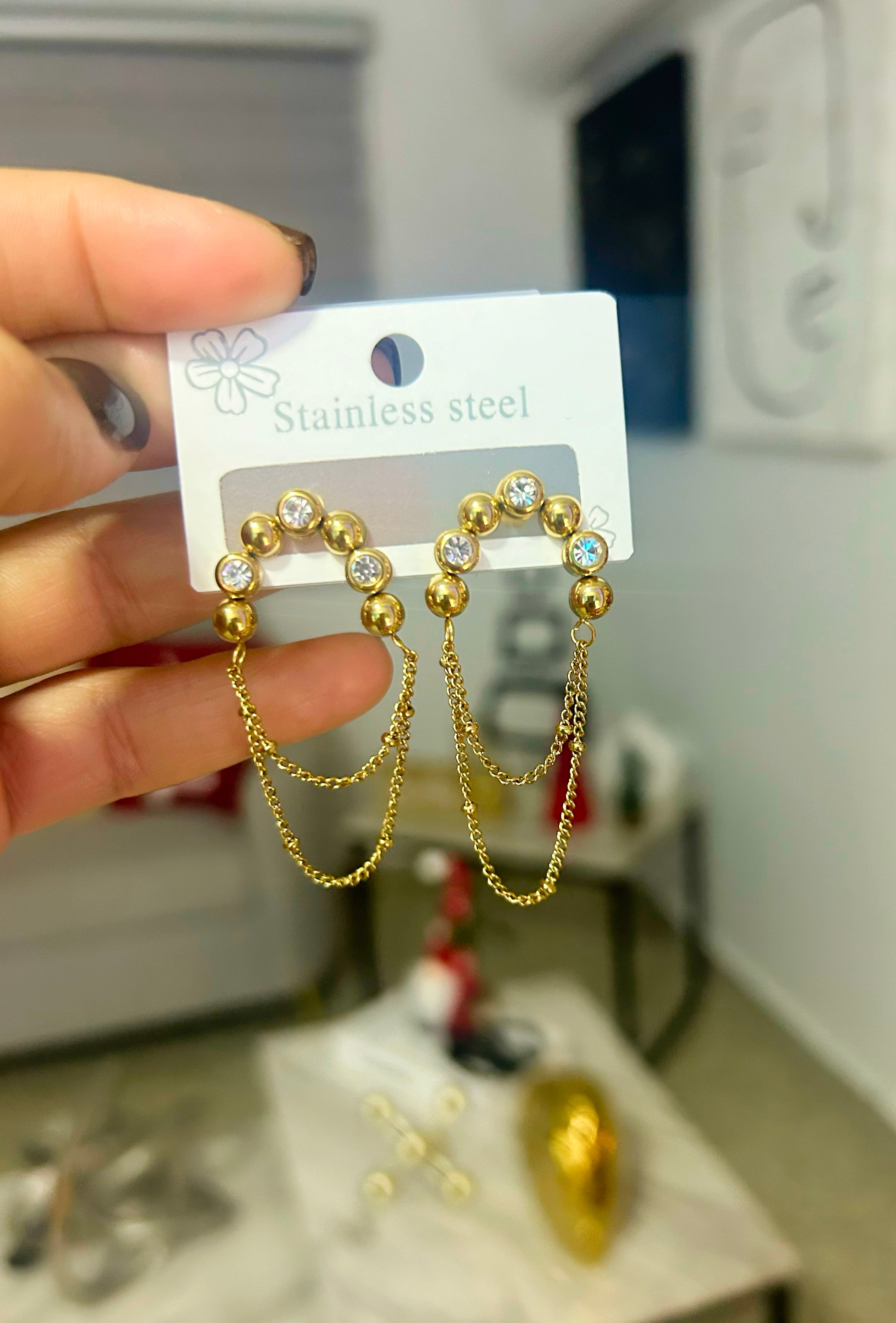 Multi Chain Earrings